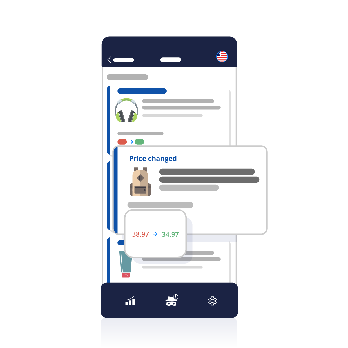 Helium 10 mobile app for alerts